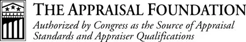 A black and white image of the word appraisal.